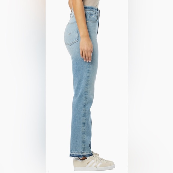 Hudson Jade High Rise Straight Loose Fit Distressed Jeans Asteroid Size 27 - Picture 4 of 12